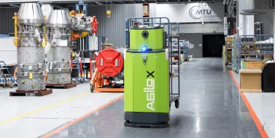 Effizient und gut vernetzt: Fahrerlose Transportsysteme bei der MTU