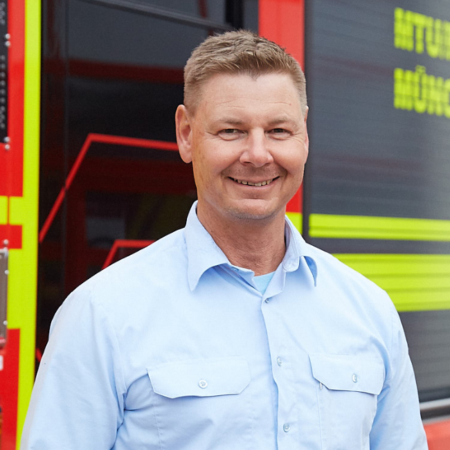 Markus Schmid, Leiter der Werkfeuerwehr MTU/MAN